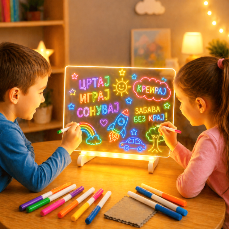 ✨🖊️ LED ТАБЛА ЗА ПИШУВАЊЕ И ЦРТАЊЕ
